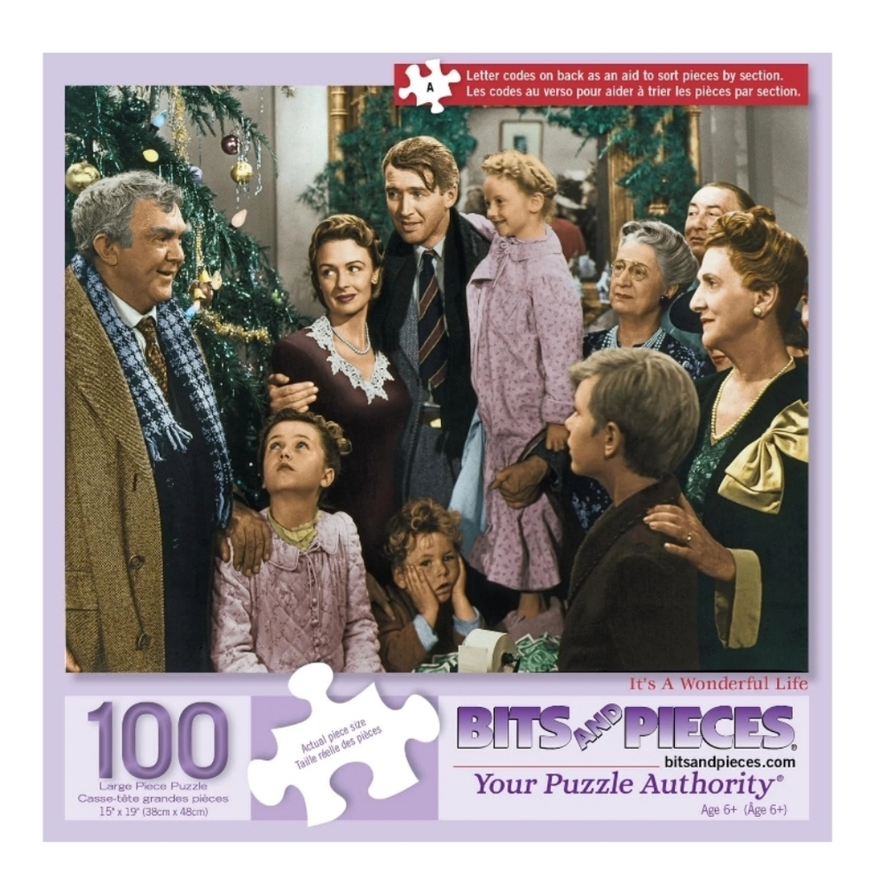 Bits And Pieces - It's A Wonderful Life - 100 Large Piece Jigsaw Puzzle